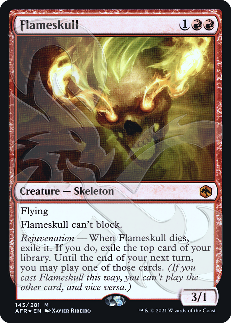 Flameskull (Ampersand Promo) [Dungeons & Dragons: Adventures in the Forgotten Realms Promos] - The Mythic Store | 24h Order Processing