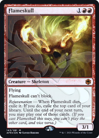 Flameskull (Ampersand Promo) [Dungeons & Dragons: Adventures in the Forgotten Realms Promos] - The Mythic Store | 24h Order Processing