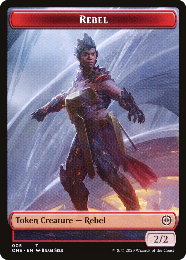 Rebel // Cat Double-Sided Token [Phyrexia: All Will Be One Tokens] - The Mythic Store | 24h Order Processing