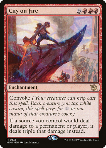 City on Fire (Promo Pack) [March of the Machine Promos] - The Mythic Store | 24h Order Processing