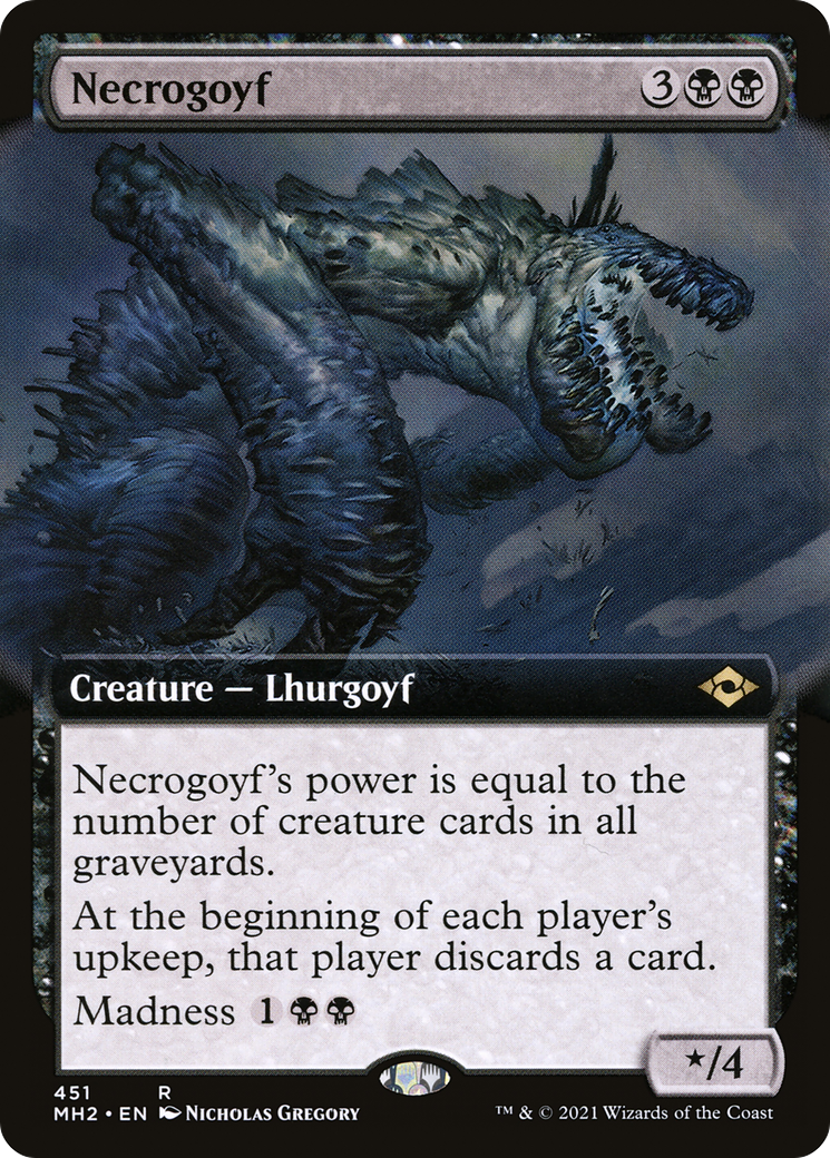 Necrogoyf (Extended Art) [Modern Horizons 2] - The Mythic Store | 24h Order Processing