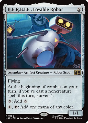 H.E.R.B.I.E., Lovable Robot (Surge Foil) [Marvel Super Heroes Commander] - The Mythic Store | 24h Order Processing