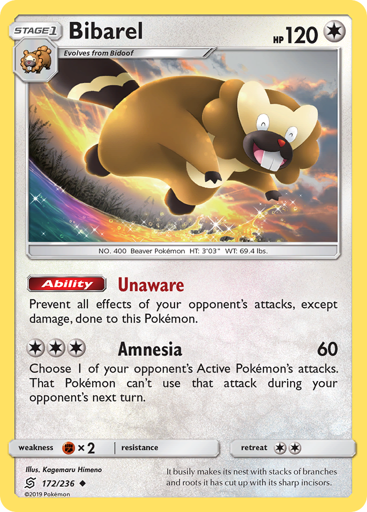 Bibarel (172/236) [Sun & Moon: Unified Minds] - The Mythic Store | 24h Order Processing