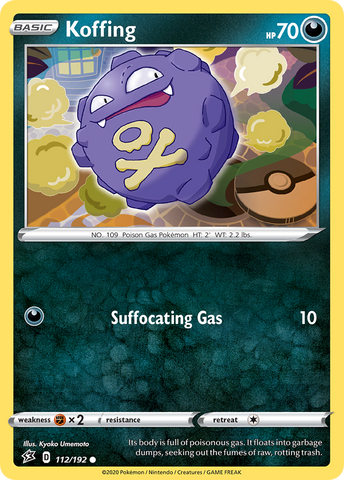 Koffing (112/192) [Sword & Shield: Rebel Clash] - The Mythic Store | 24h Order Processing
