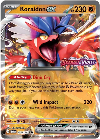Koraidon ex (125/198) (Stamped) [Scarlet & Violet: Base Set] - The Mythic Store | 24h Order Processing