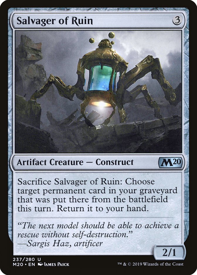 Salvager of Ruin [Core Set 2020] - The Mythic Store | 24h Order Processing