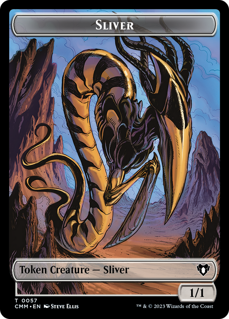 Sliver Army // Sliver Double-Sided Token [Commander Masters Tokens] - The Mythic Store | 24h Order Processing
