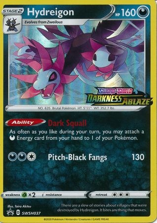 Hydreigon (SWSH037) (Prerelease Promo) [Sword & Shield: Black Star Promos] - The Mythic Store | 24h Order Processing