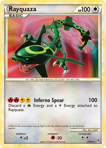 Rayquaza (20/95) [HeartGold & SoulSilver: Call of Legends] - The Mythic Store | 24h Order Processing