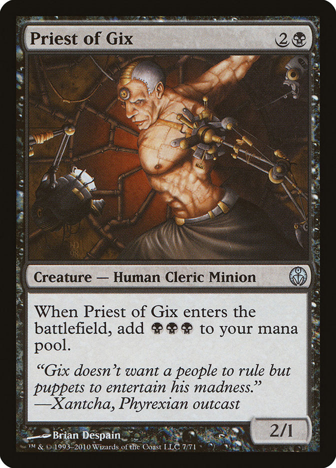 Priest of Gix [Duel Decks: Phyrexia vs. the Coalition] - The Mythic Store | 24h Order Processing