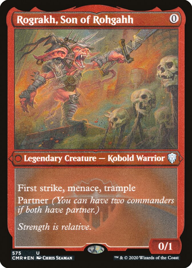 Rograkh, Son of Rohgahh (Etched) [Commander Legends] - The Mythic Store | 24h Order Processing