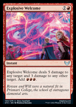 Explosive Welcome [Strixhaven: School of Mages] - The Mythic Store | 24h Order Processing