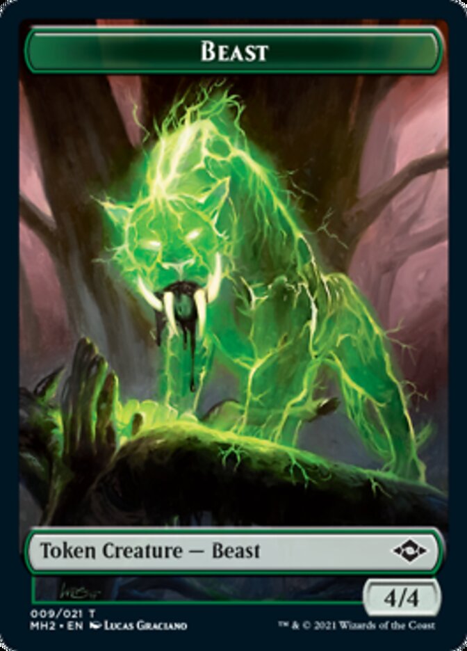 Beast // Clue (14) Double-Sided Token [Modern Horizons 2 Tokens] - The Mythic Store | 24h Order Processing