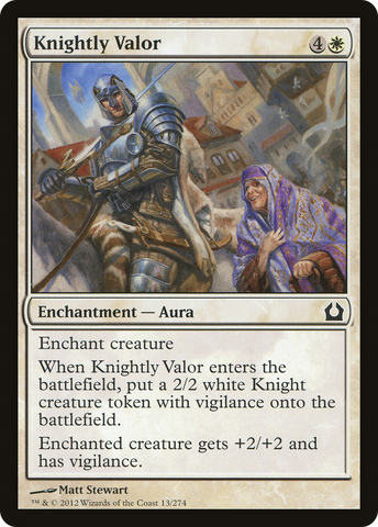 Knightly Valor [Return to Ravnica] - The Mythic Store | 24h Order Processing