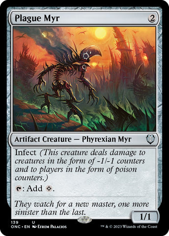 Plague Myr [Phyrexia: All Will Be One Commander] - The Mythic Store | 24h Order Processing