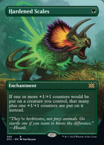 Hardened Scales (Borderless Alternate Art) [Double Masters 2022] - The Mythic Store | 24h Order Processing
