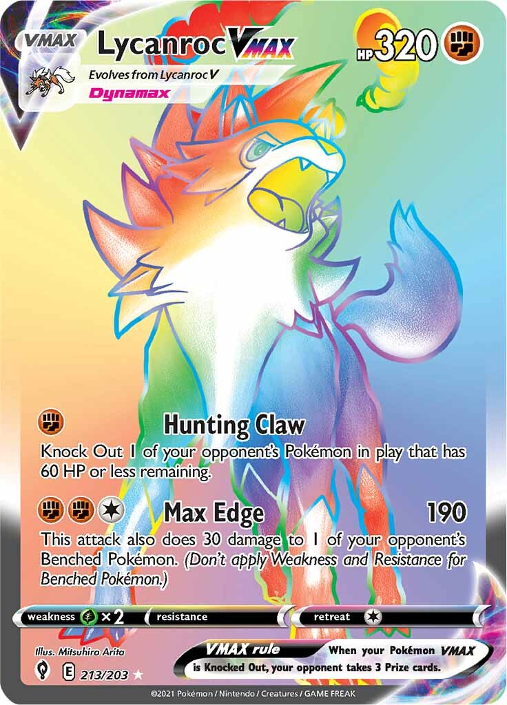 Lycanroc VMAX (213/203) [Sword & Shield: Evolving Skies] - The Mythic Store | 24h Order Processing
