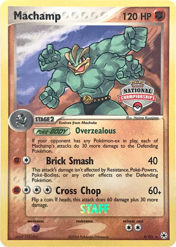 Machamp (9/101) (National Championships Promo) (Staff) [EX: Hidden Legends] - The Mythic Store | 24h Order Processing