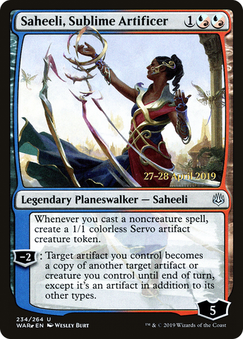 Saheeli, Sublime Artificer [War of the Spark Prerelease Promos] - The Mythic Store | 24h Order Processing