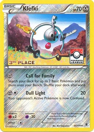 Klefki (66/119) (League Promo 3rd Place) [XY: Phantom Forces] - The Mythic Store | 24h Order Processing