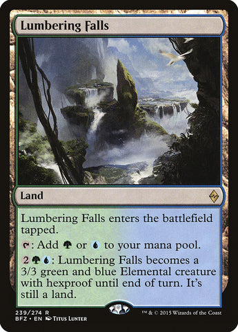 Lumbering Falls [Battle for Zendikar] - The Mythic Store | 24h Order Processing