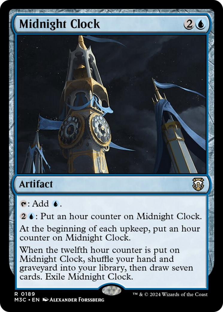 Midnight Clock (Ripple Foil) [Modern Horizons 3 Commander] - The Mythic Store | 24h Order Processing