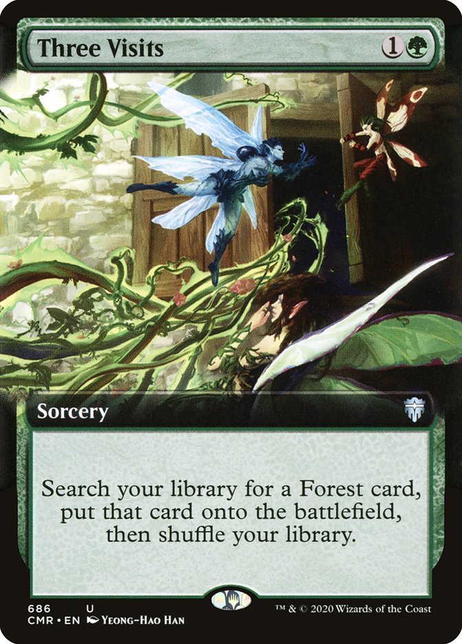 Three Visits (Extended Art) [Commander Legends] - The Mythic Store | 24h Order Processing