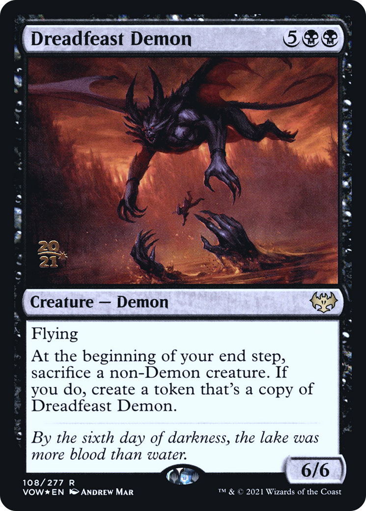 Dreadfeast Demon [Innistrad: Crimson Vow Prerelease Promos] - The Mythic Store | 24h Order Processing