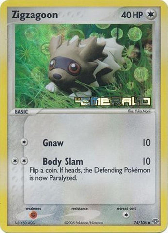 Zigzagoon (74/106) (Stamped) [EX: Emerald] - The Mythic Store | 24h Order Processing