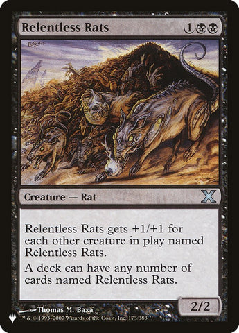 Relentless Rats [The List] - The Mythic Store | 24h Order Processing