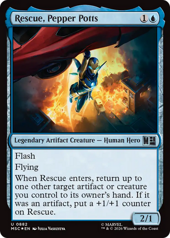 Rescue, Pepper Potts (Surge Foil) [Marvel Super Heroes Commander] - The Mythic Store | 24h Order Processing