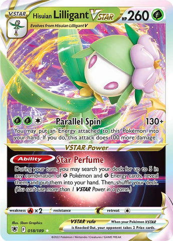 Hisuian Lilligant VSTAR (018/189) [Sword & Shield: Astral Radiance] - The Mythic Store | 24h Order Processing