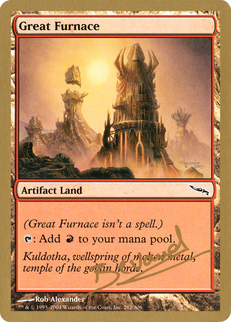 Great Furnace (Manuel Bevand) [World Championship Decks 2004] - The Mythic Store | 24h Order Processing