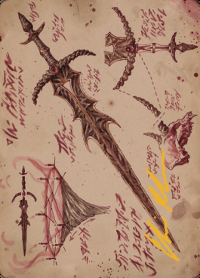Blackblade Reforged Art Card (Gold-Stamped Signature) [The Brothers' War Art Series] - The Mythic Store | 24h Order Processing