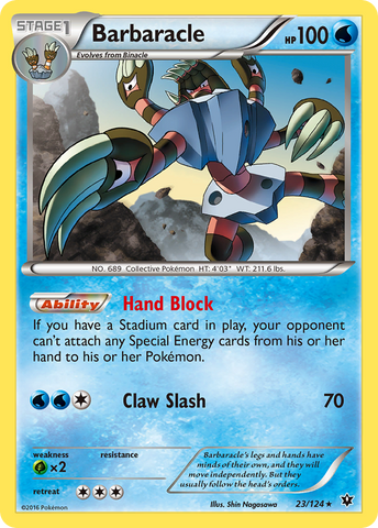 Barbaracle (23/124) [XY: Fates Collide] - The Mythic Store | 24h Order Processing