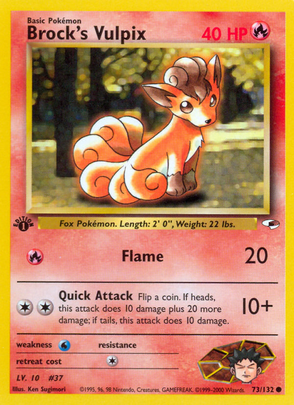 Brock's Vulpix (73/132) [Gym Heroes 1st Edition] - The Mythic Store | 24h Order Processing