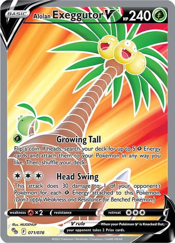 Alolan Exeggutor V (071/078) [Pokémon GO] - The Mythic Store | 24h Order Processing