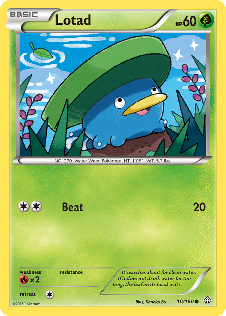 Lotad (10/160) [XY: Primal Clash] - The Mythic Store | 24h Order Processing