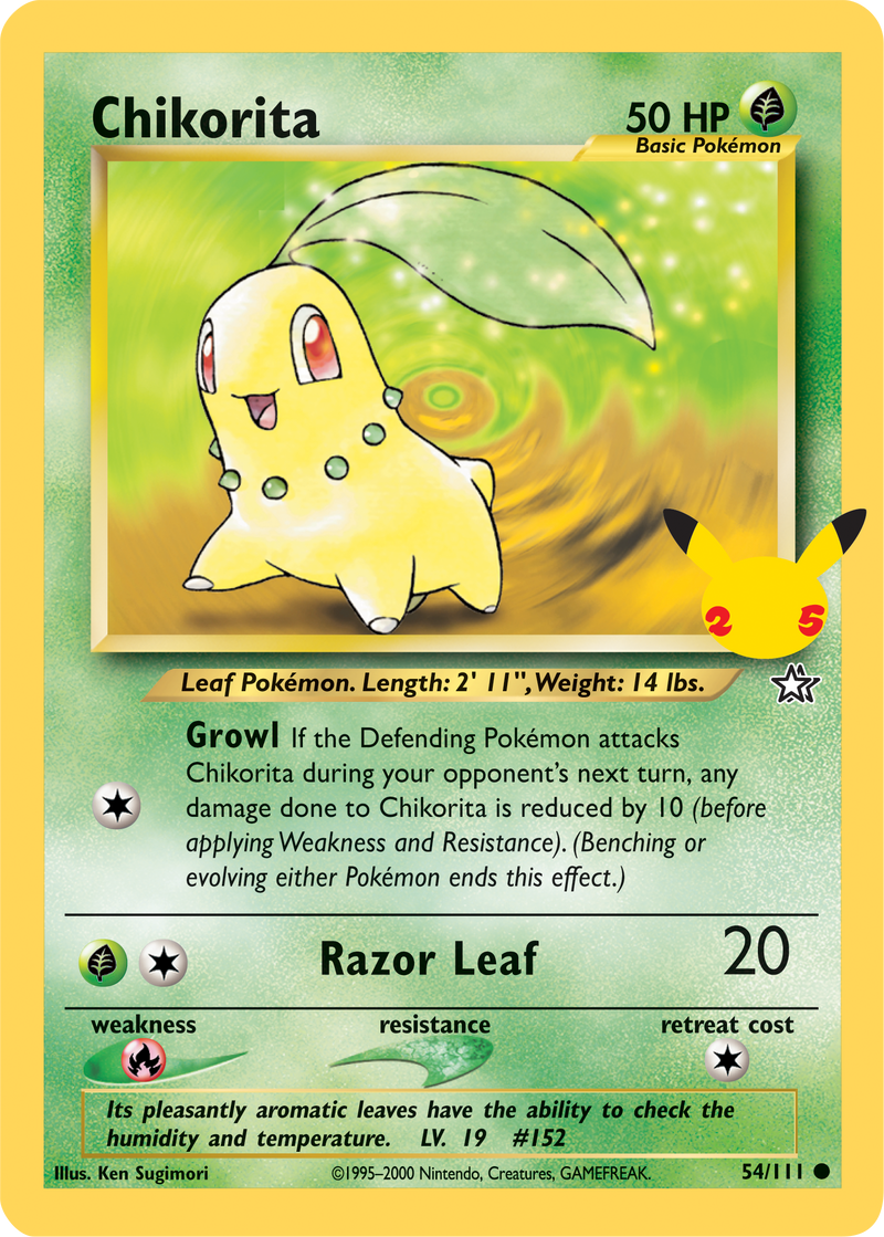 Chikorita (54/111) (Jumbo Card) [First Partner Pack] - The Mythic Store | 24h Order Processing