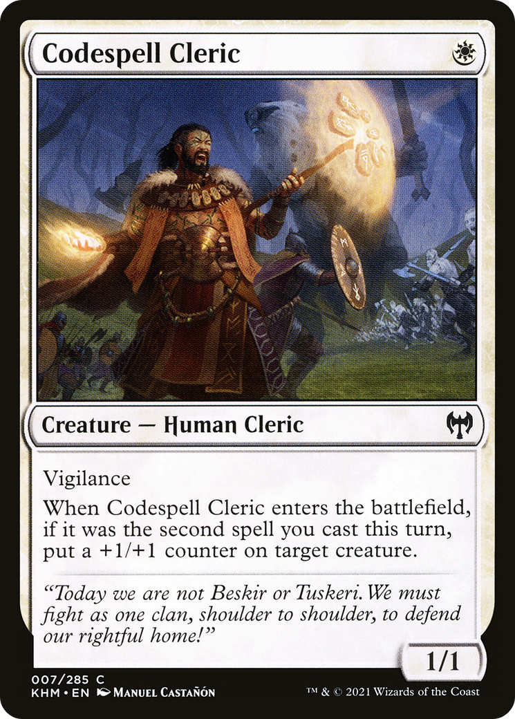 Codespell Cleric [Kaldheim] - The Mythic Store | 24h Order Processing
