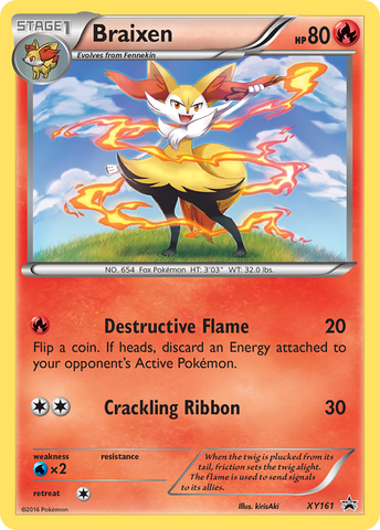 Braixen (XY161) [XY: Black Star Promos] - The Mythic Store | 24h Order Processing