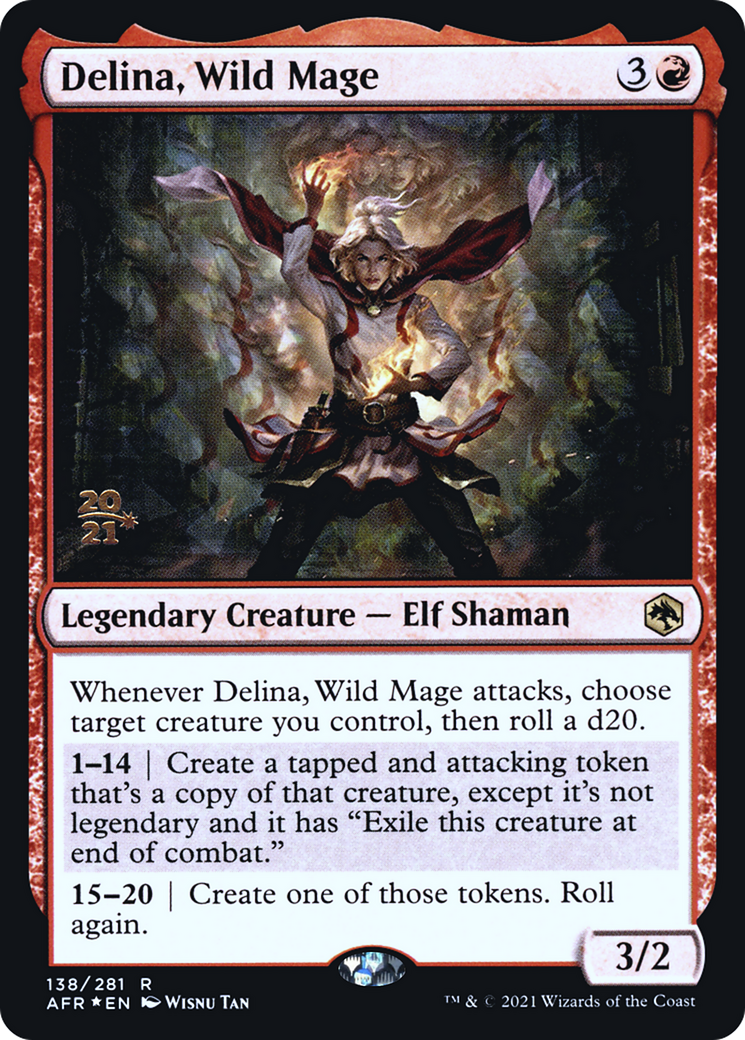 Delina, Wild Mage [Dungeons & Dragons: Adventures in the Forgotten Realms Prerelease Promos] - The Mythic Store | 24h Order Processing