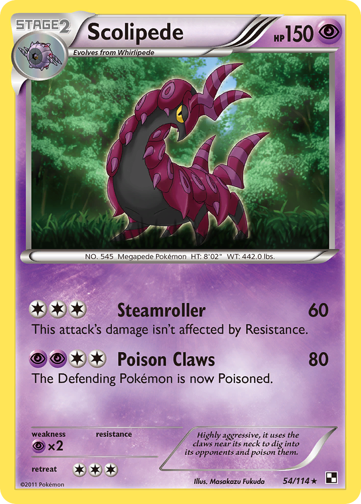 Scolipede (54/114) [Black & White: Base Set] - The Mythic Store | 24h Order Processing