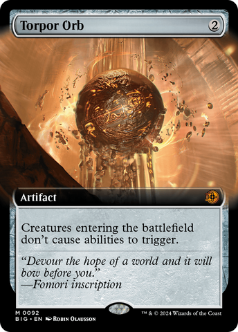 Torpor Orb (Extended Art) [Outlaws of Thunder Junction: The Big Score] - The Mythic Store | 24h Order Processing