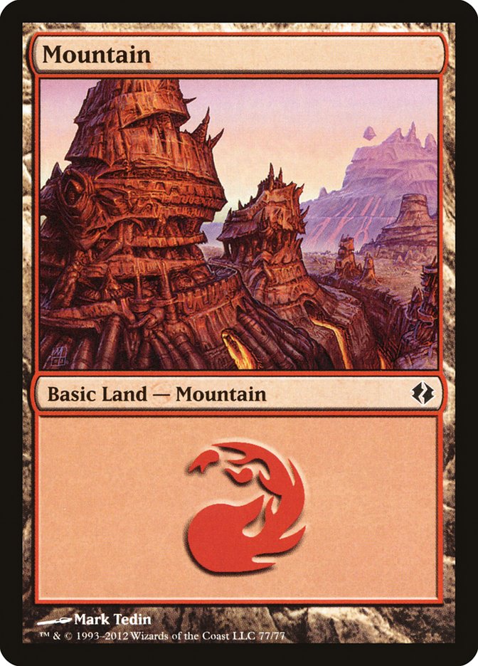 Mountain (77) [Duel Decks: Venser vs. Koth] - The Mythic Store | 24h Order Processing