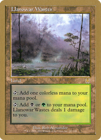 Llanowar Wastes (Jan Tomcani) [World Championship Decks 2001] - The Mythic Store | 24h Order Processing