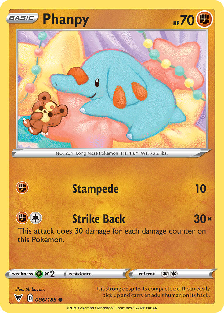 Phanpy (086/185) [Sword & Shield: Vivid Voltage] - The Mythic Store | 24h Order Processing