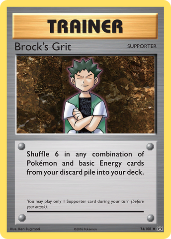 Brock's Grit (74/108) [XY: Evolutions] - The Mythic Store | 24h Order Processing