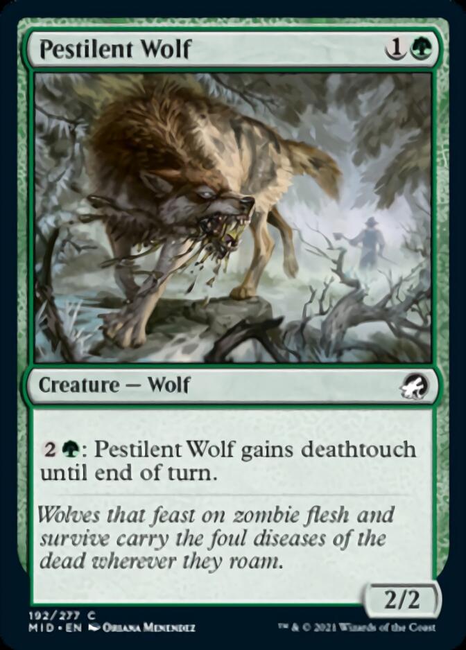 Pestilent Wolf [Innistrad: Midnight Hunt] - The Mythic Store | 24h Order Processing