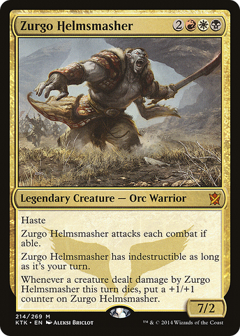 Zurgo Helmsmasher [Khans of Tarkir] - The Mythic Store | 24h Order Processing